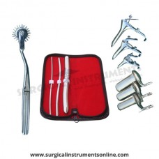 Hegar uterine dilator 3 pieces set,3-4, 5-6, 15-16, pinwheel, grave 3pcs, collin 3pcs